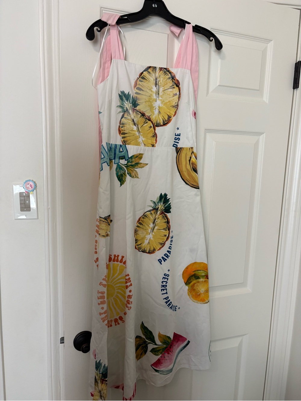 fab'rik Pink and Yellow Floral Maxi Skirt